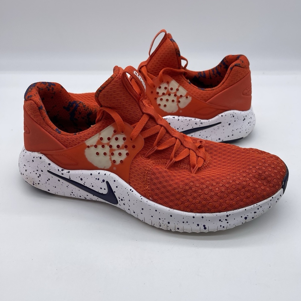 Nike Free Tr8 Men's Size 9.5‎ Running Shoes AR0427-800 Clemson Tigers Sneakers